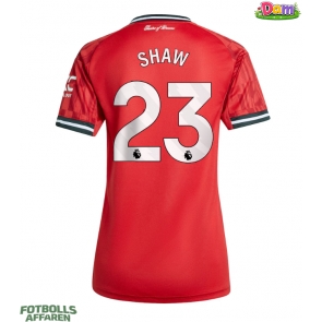 Manchester United Luke Shaw #23 Hemmatröja Kvinnor 2025-26 Kortärmad